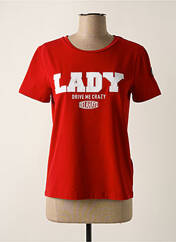 T-shirt rouge DELAHAYE pour femme seconde vue