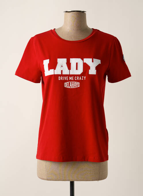 T-shirt rouge DELAHAYE pour femme