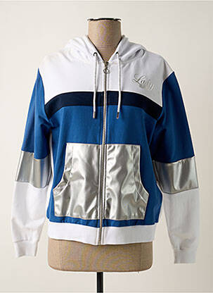 Veste casual col rond bleu DELAHAYE femme
