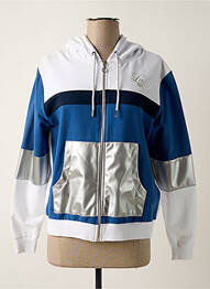 Veste casual col rond bleu DELAHAYE femme