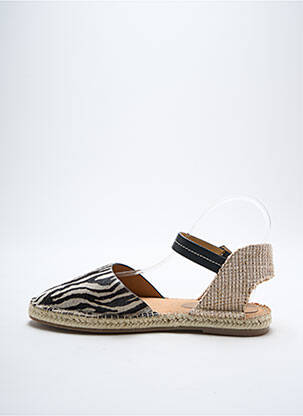 Espadrilles tissage satiné talon plat jusqu'à 3cm noir WHITE STUFF femme