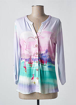 Veste casual coupe cintrée rose TINTA STYLE femme