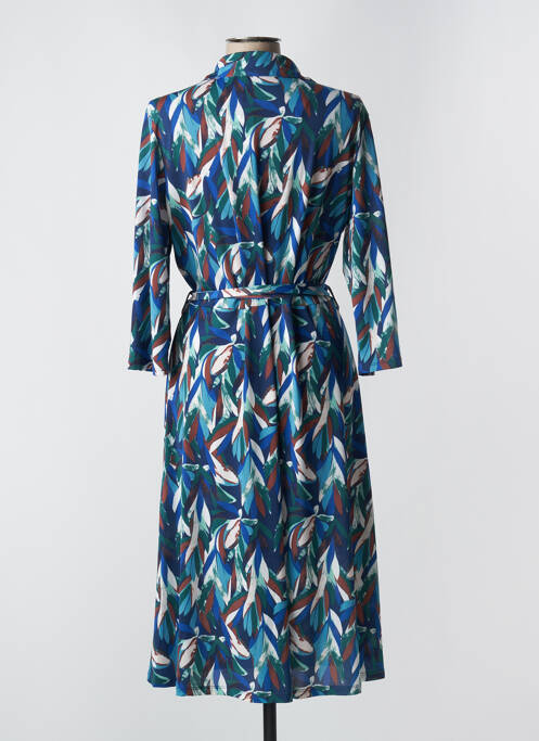 Robe mi-longue bleu DIANE LAURY pour femme