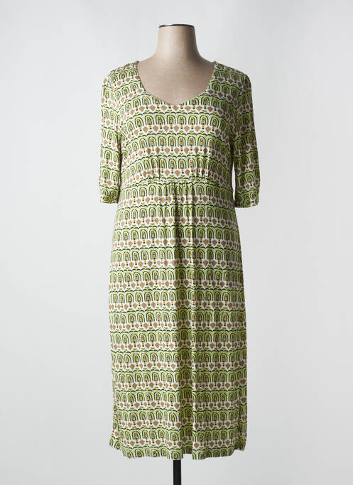 Robe mi-longue vert AGATHE & LOUISE pour femme