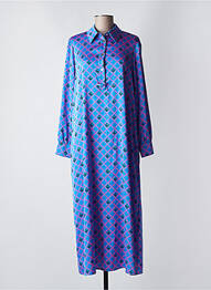 Robe longue manches longues manches longues bleu LOLA CASADEMUNT femme