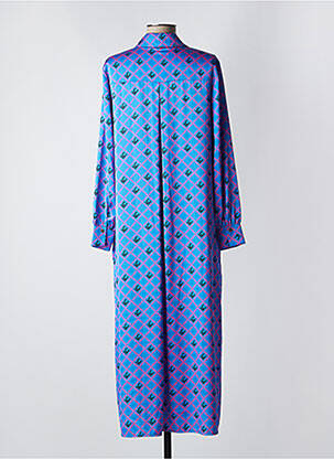 Robe longue manches longues manches longues bleu LOLA CASADEMUNT femme