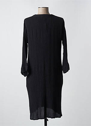 Robe mi-longue coupe fluide manches longues noir AGATHE & LOUISE femme