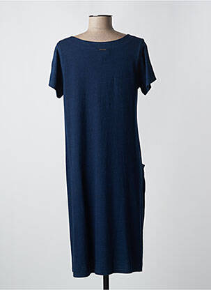 Robe mi-longue manches courtes manches courtes bleu L'ATELIER D'ANNA femme