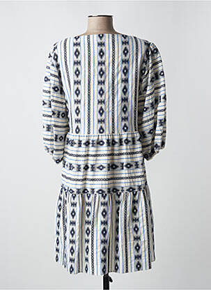 Robe mi-longue manches 3/4 manches 3/4 beige VALERIE KHALFON femme