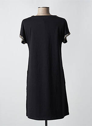 Robe mi-longue manches courtes manches courtes noir ANANKE femme
