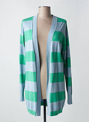 Gilet manches longues resserrée sur le bas bleu B.YOUNG femme