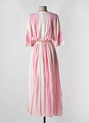 Robe longue rose VALERIE KHALFON pour femme seconde vue