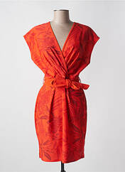 Robe mi-longue rouge HBT pour femme seconde vue