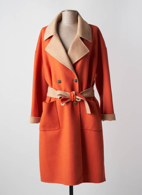 Manteau long orange LOLA CASADEMUNT pour femme