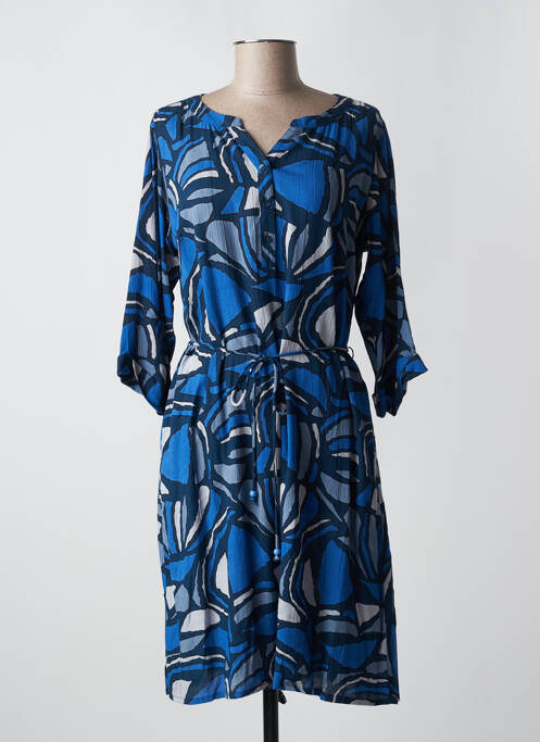 Robe mi-longue bleu AGATHE & LOUISE pour femme