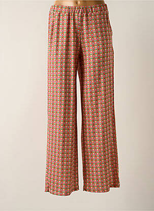 Pantalon large poches taille normale orange REVER MILE femme