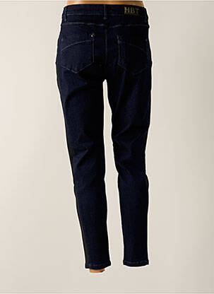 Jeans coupe slim tissage brut taille normale bleu HBT femme