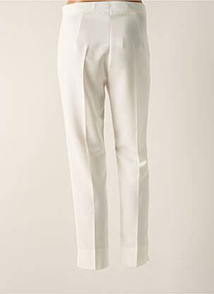 Pantalon chino fermeture zippée sous rabat boutonné taille normale blanc FUEGO WOMAN femme