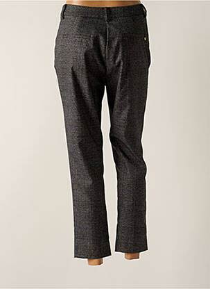 Pantalon chino fermeture zippée sous rabat boutonné taille normale gris LOLA CASADEMUNT femme