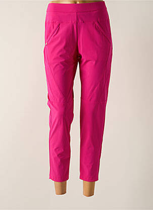 Pantalon 7/8 taille haute taille haute rose RAFFAELLO ROSSI femme