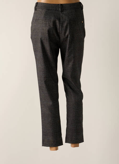 Pantalon chino fermeture zippée sous rabat boutonné taille normale gris LOLA CASADEMUNT femme