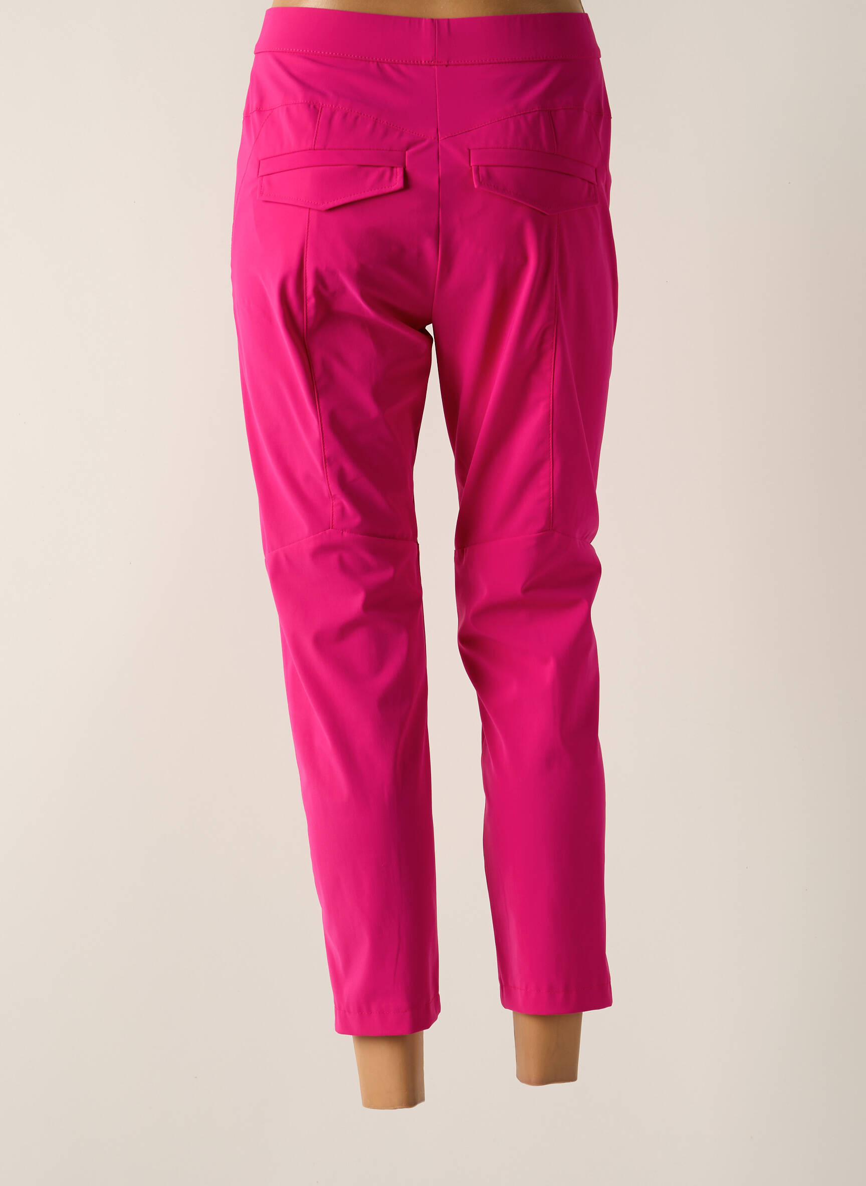 Pantalon 7/8 taille haute taille haute rose RAFFAELLO ROSSI femme