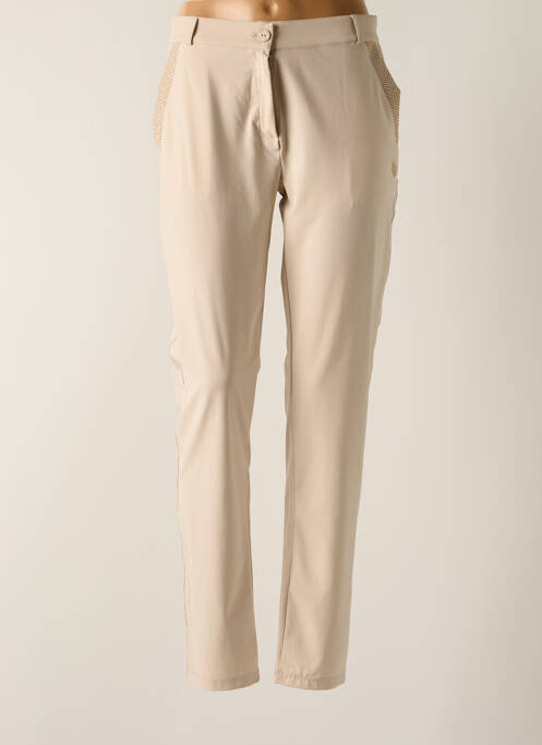 Pantalon chino beige HBT pour femme