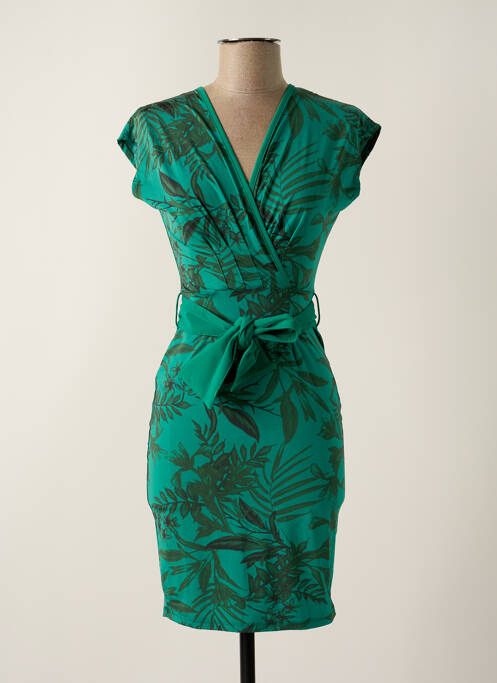 Robe courte vert HBT pour femme