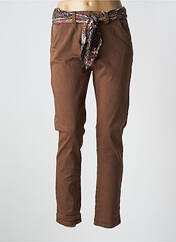 Pantalon chino marron ONADO pour femme seconde vue