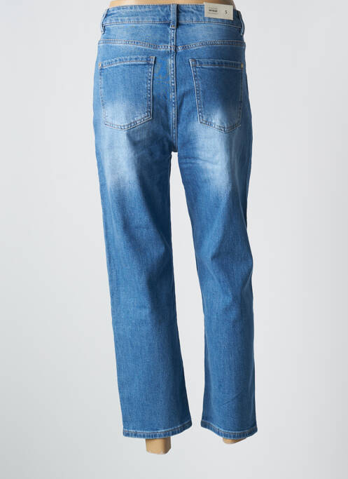 Jeans boyfriend taille haute taille haute bleu WIYA femme