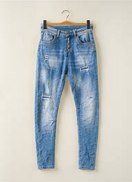 Jeans skinny taille haute taille haute bleu MELLY & CO femme