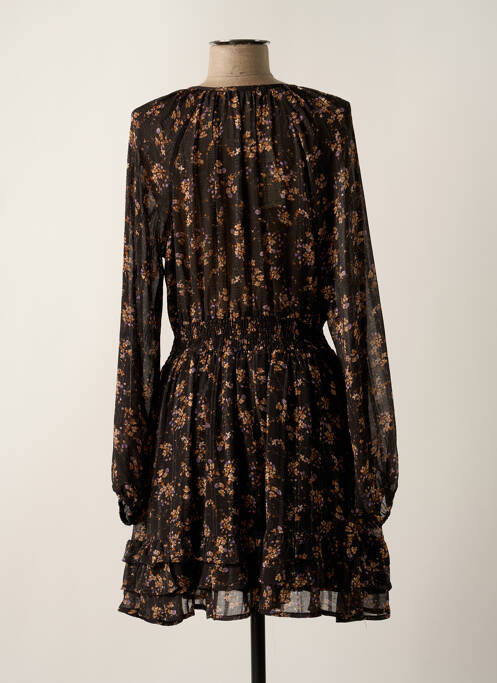 Robe mi-longue noir PEACE N'LOVE pour femme