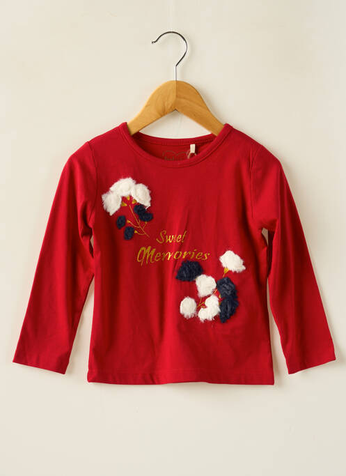 T-shirt rouge KNOT SO BAD pour fille