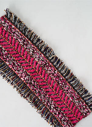 Echarpe maille grosse maille rose JOSÉLISE femme
