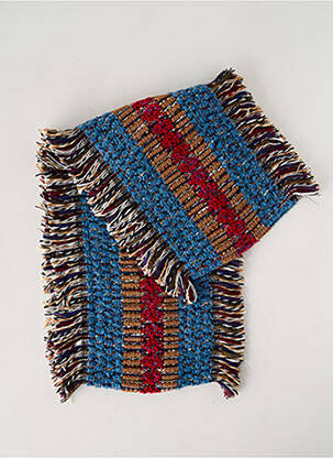 Echarpe maille grosse maille bleu JOSÉLISE femme