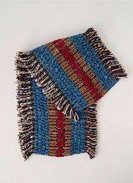 Echarpe maille grosse maille bleu JOSÉLISE femme