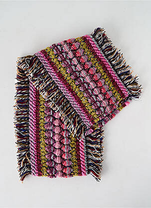 Echarpe maille grosse maille rose JOSÉLISE femme