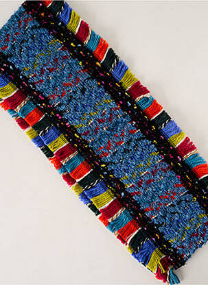 Echarpe maille grosse maille bleu JOSÉLISE femme