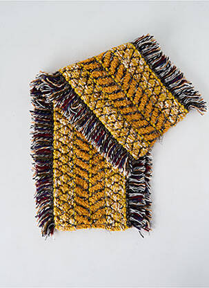 Echarpe maille grosse maille jaune JOSÉLISE femme