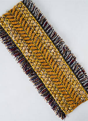 Echarpe maille grosse maille jaune JOSÉLISE femme