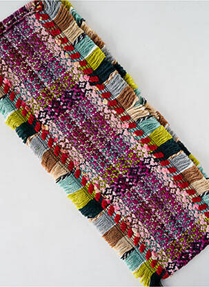 Echarpe maille grosse maille violet JOSÉLISE femme