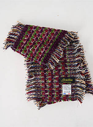 Echarpe imprimé fantaisie violet JOSÉLISE femme
