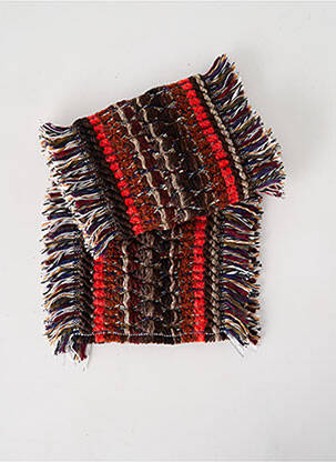 Echarpe imprimé fantaisie marron JOSÉLISE femme