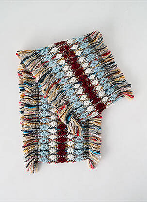 Echarpe maille grosse maille bleu JOSÉLISE femme