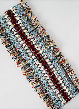 Echarpe maille grosse maille bleu JOSÉLISE femme