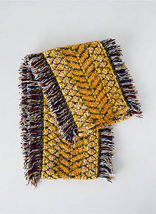 Echarpe maille grosse maille jaune JOSÉLISE femme