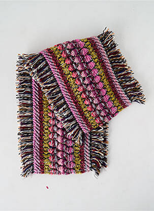 Echarpe maille grosse maille rose JOSÉLISE femme