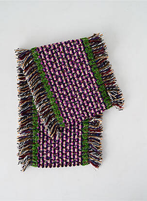 Echarpe maille grosse maille violet JOSÉLISE femme