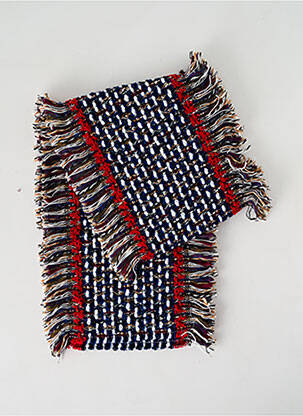 Echarpe maille grosse maille bleu JOSÉLISE femme