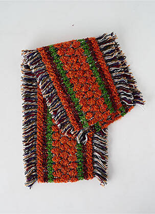 Echarpe maille grosse maille orange JOSÉLISE femme